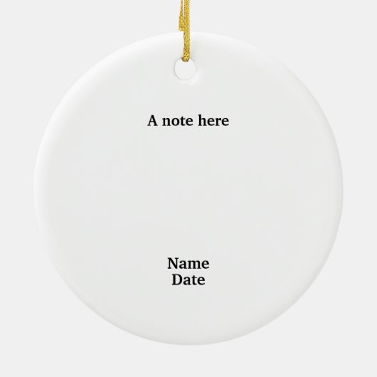 Kerstmis in de hemel Wat doen ze? Keramisch Ornament (Achterkant)