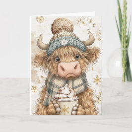 Kerstmis in de Hooglanden Feestdagen Kaart