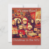 Kerstmis in de jaren '60, explosie uit het verlede notitiekaartje (Voorkant)
