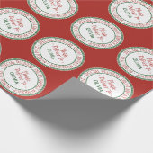Kerstmis in de kerstwinkel cadeaupapier (Hoek)
