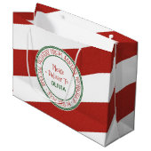 Kerstmis in de kerstwinkel groot cadeauzakje (Voorkant Gekanteld)