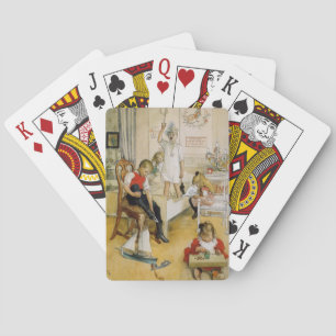 Kerstmis in de kinderkamer pokerkaarten