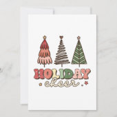 Kerstmis in de kronendronkdag bedankkaart (Voorkant)