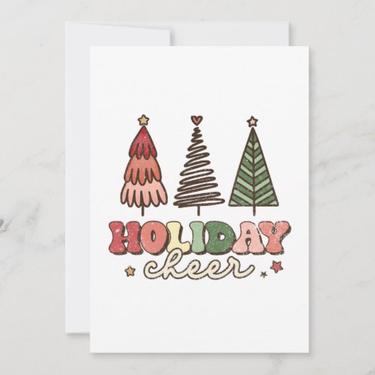 Kerstmis in de kronendronkdag bedankkaart (Voorkant)