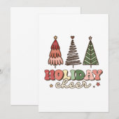 Kerstmis in de kronendronkdag bedankkaart (Voorkant / Achterkant)