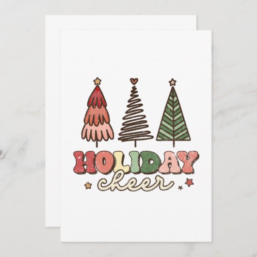 Kerstmis in de kronendronkdag bedankkaart (Voorkant / Achterkant)