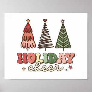 Kerstmis in de kronendronkdag poster