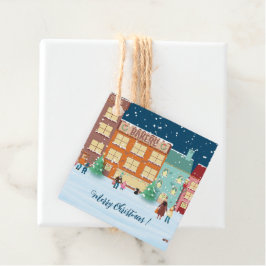 Kerstmis in de Labels van de Town Favor Gift