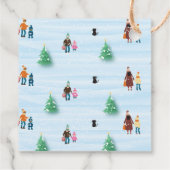 Kerstmis in de Labels van de Town Favor Gift (Achterkant)