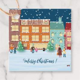 Kerstmis in de Labels van de Town Favor Gift