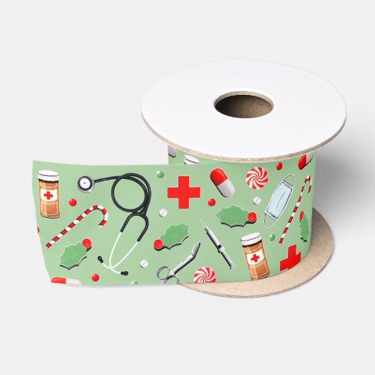 Kerstmis in de medische sector satijnen lint (Spoel)