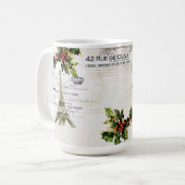 Kerstmis in de mok van de giffeltoren in Parijs (Voorkant links)