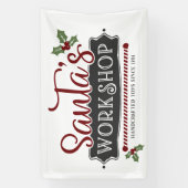 Kerstmis in de Noordpool Spandoek (Verticaal)