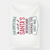 Kerstmis in de Noordpool Spandoek (Verticaal)