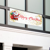 Kerstmis in de openlucht spandoek (Buitenkant Gebouw)
