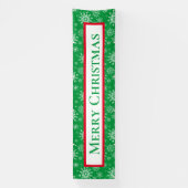 Kerstmis in de openlucht spandoek (Verticaal)