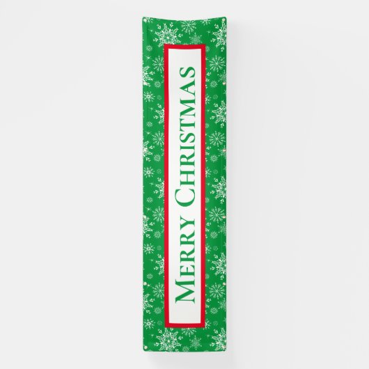 Kerstmis in de openlucht spandoek (Verticaal)