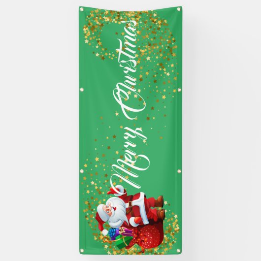 Kerstmis in de openlucht spandoek (Verticaal)