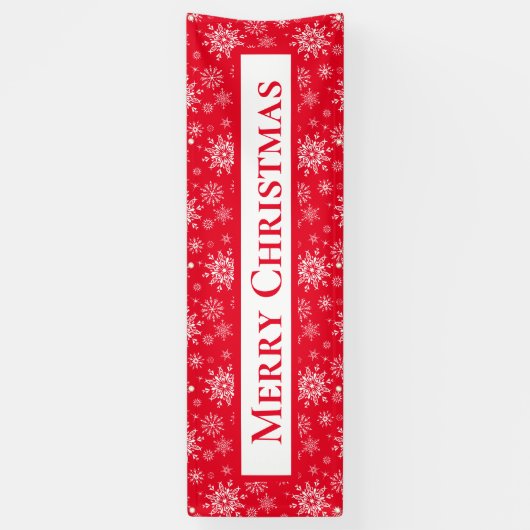 Kerstmis in de openlucht spandoek (Verticaal)