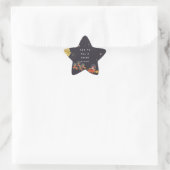 Kerstmis in de openlucht ster sticker (Tas)