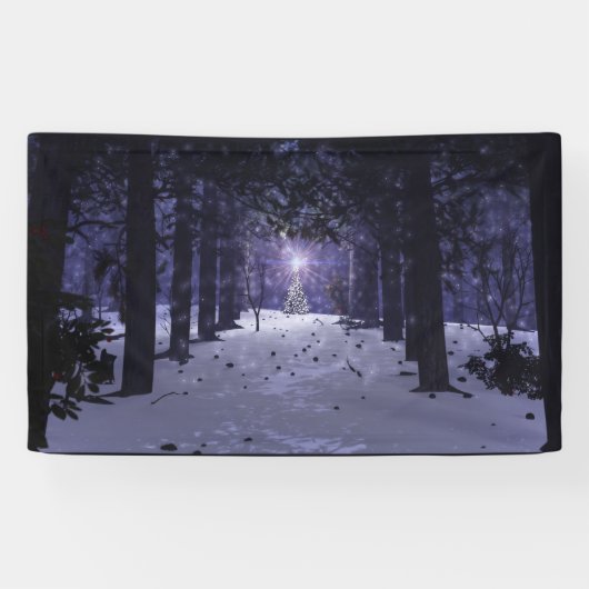 Kerstmis in de Pines Banner (Horizontaal)