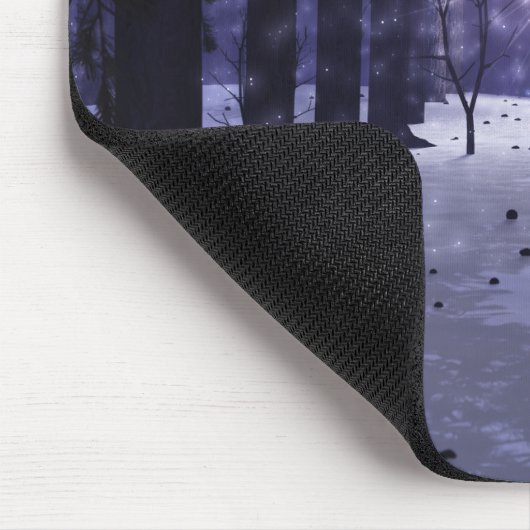 Kerstmis in de Pines Mousepad Muismat (Hoek)