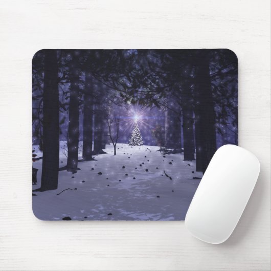 Kerstmis in de Pines Mousepad Muismat (Met muis)