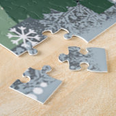 Kerstmis in de puzzel van het bosontwerp legpuzzel (Zijkant)