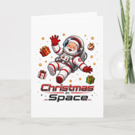 Kerstmis in de ruimte Kerstman Astronaut Schattig