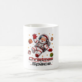 Kerstmis in de ruimte Kerstman Astronaut Schattig Koffiemok