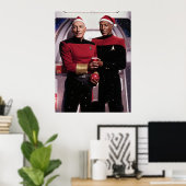 Kerstmis in de ruimte poster (Thuiskantoor)