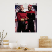 Kerstmis in de ruimte poster (Keuken)