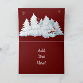 Kerstmis in de schuur feestdagen kaart (Binnen)