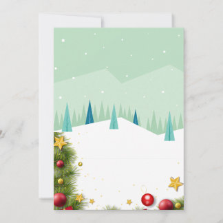 Kerstmis in de sneeuw feestdagenkaart