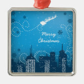 Kerstmis in de stad aangepaste ornament (Voorkant)