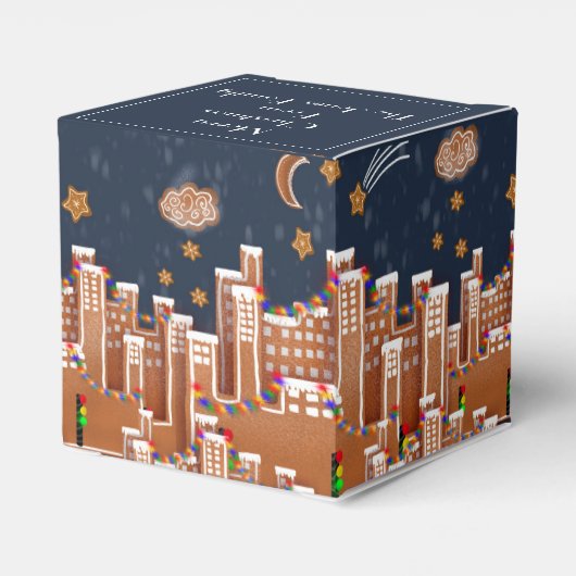 Kerstmis in de stad bedankdoosjes (Achterkant)