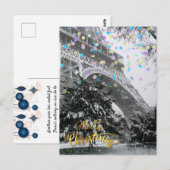 Kerstmis in de stad. briefkaart (Voorkant / Achterkant)