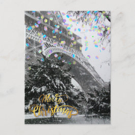 Kerstmis in de stad. briefkaart