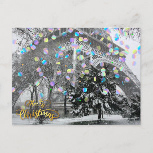 Kerstmis in de stad briefkaart