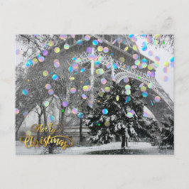 Kerstmis in de stad briefkaart