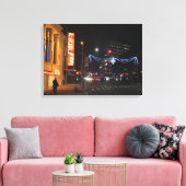 Kerstmis in de stad Brooklyn New York Foto Canvas Afdruk (Insitu (Woonkamer))
