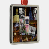 Kerstmis in de stad Knoxville, Tennessee Metalen Ornament (Rechts)