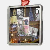 Kerstmis in de stad Knoxville, Tennessee Metalen Ornament (Links)