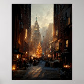 Kerstmis in de stad poster (Voorkant)