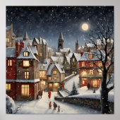 Kerstmis in de stad poster (Voorkant)