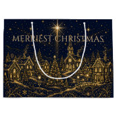 Kerstmis in de sterren | Kerstmis dorp Groot Cadeauzakje (Voorkant)