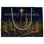 Kerstmis in de sterren | Kerstmis dorp Groot Cadeauzakje (Achterkant)