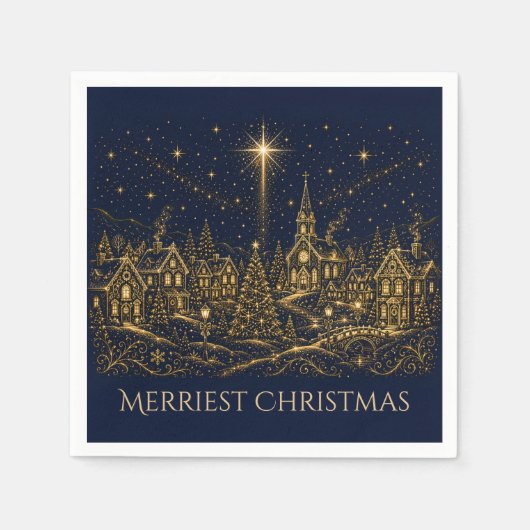 Kerstmis in de sterren | Kerstmis dorp Servet (Voorkant)