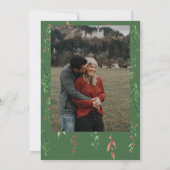 Kerstmis in de uitnodiging van het Baby shower Bur (Achterkant)