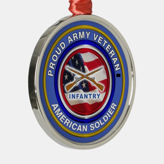 Kerstmis in de voorhoede van het leger metalen ornament (Rechts)